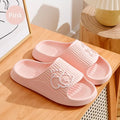 2024 Summer Women Slippers Bath Thick Platform Non-Slip Home Cat Cartoon Flip Flops Beach Sandals Ladies Slides Indoor Outdoor